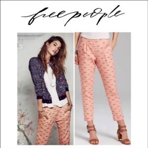 Free people Aztec print crop pants